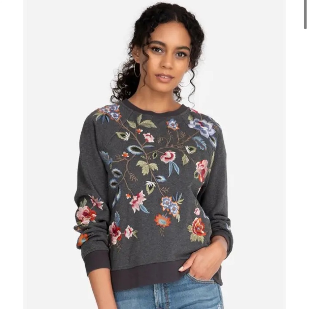 Johnny Was Renata Raglan Sweatshirt